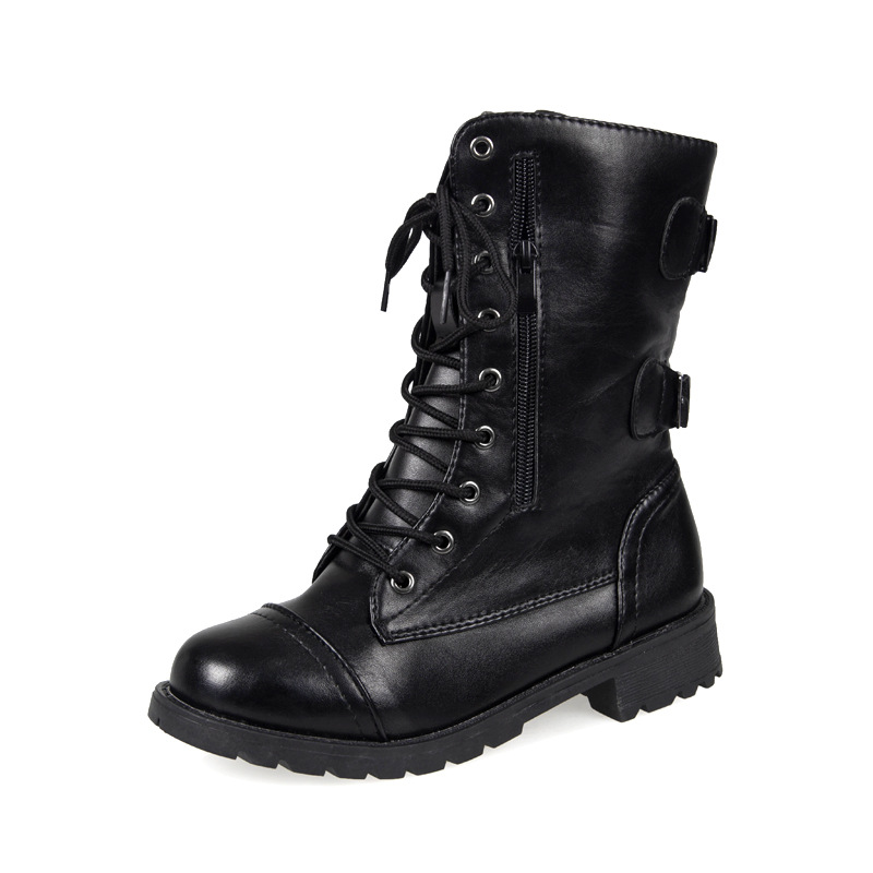 Chunky Heel Platform Martin Boots