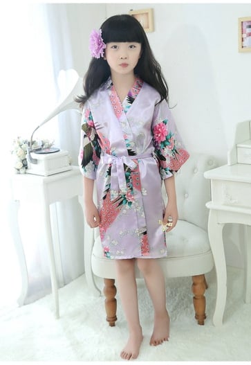 Silk Peacock Kimono Pajamas Image 10