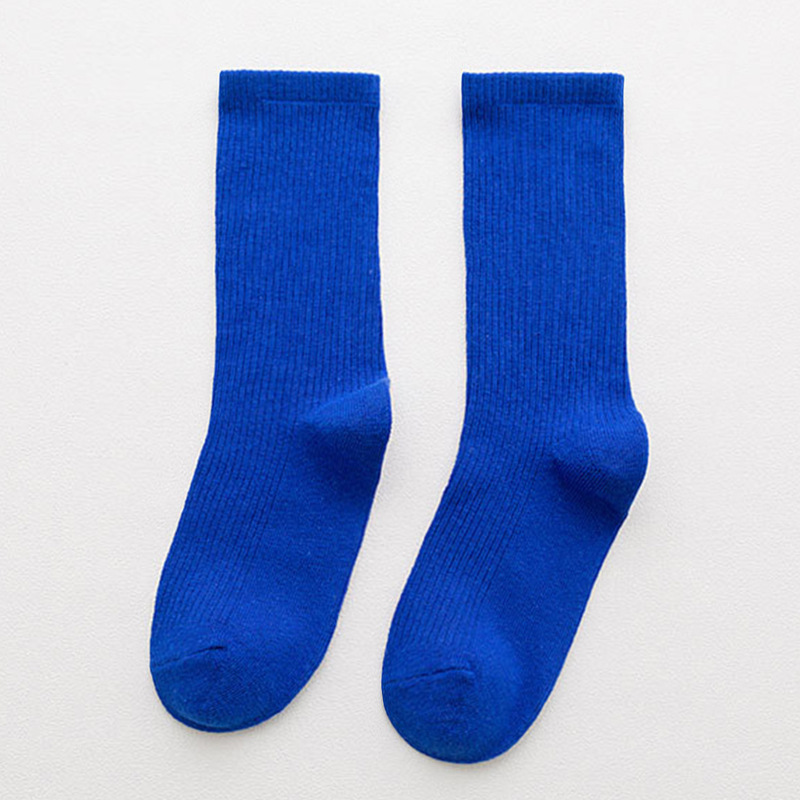 Candy Rainbow Color Socks - Rose Red