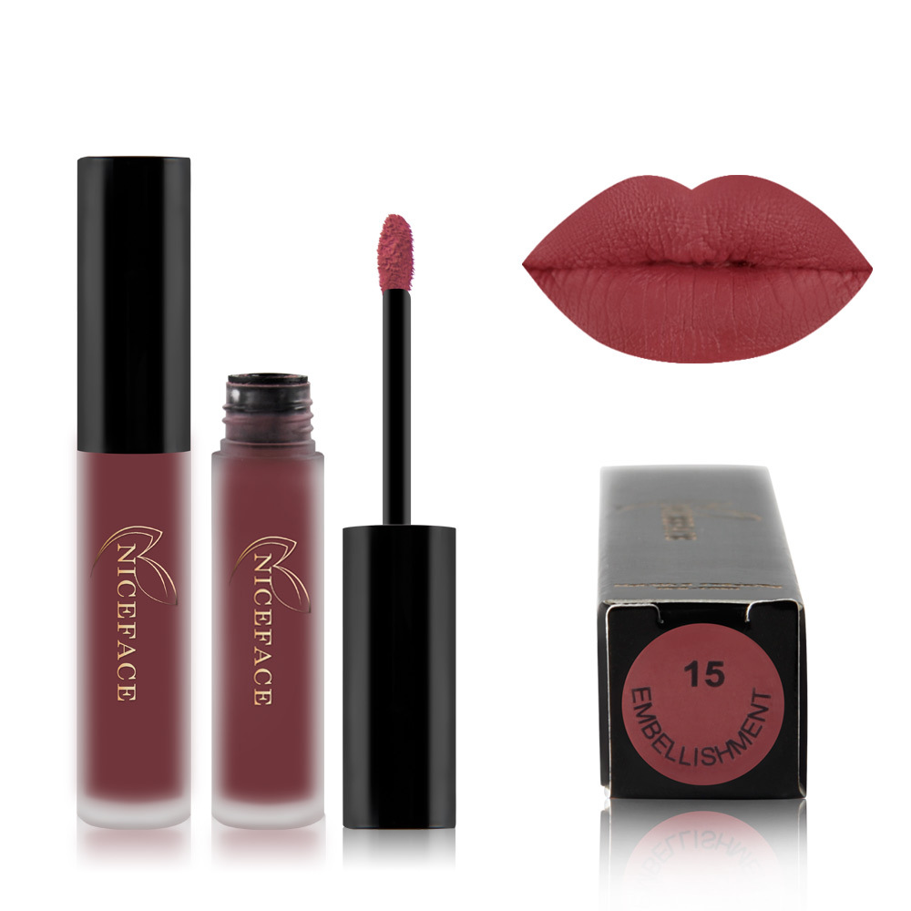 NICEFACE Matte Lip Glaze Application