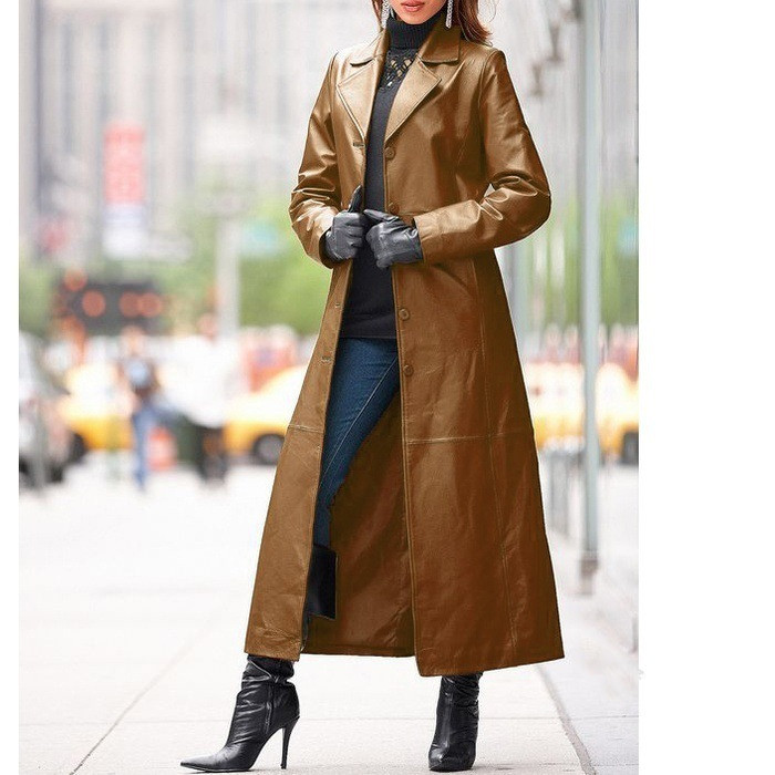 Stylish leather coat