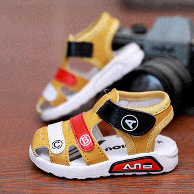 Children's Beach Sandals on the beach