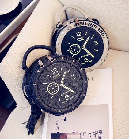 Personalized Small Clock Bag - Versatile Use