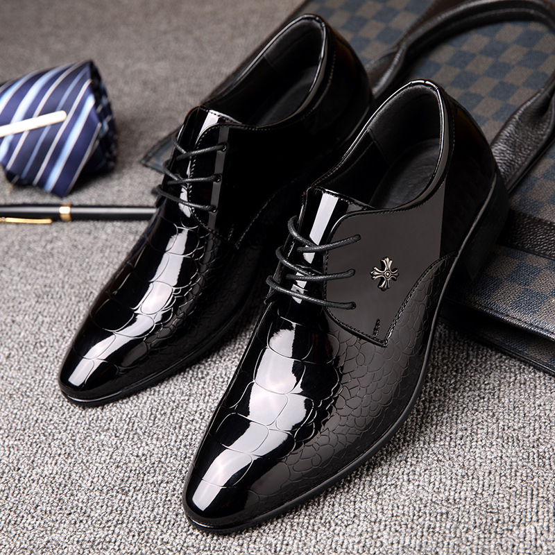 Shiny Lace-Up Single Shoes 4