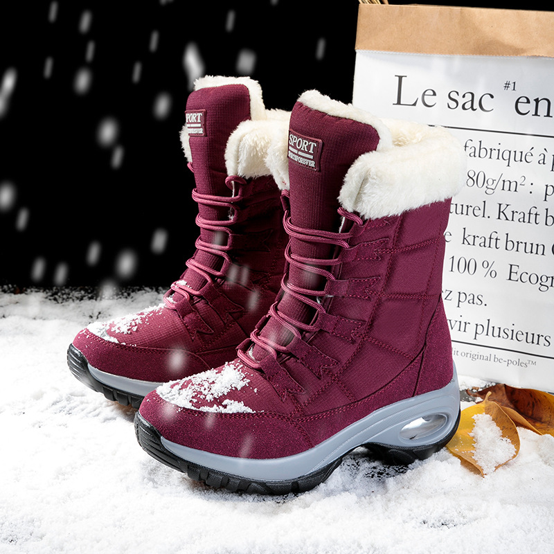 Plus Size Plus Fleece Snow Boots