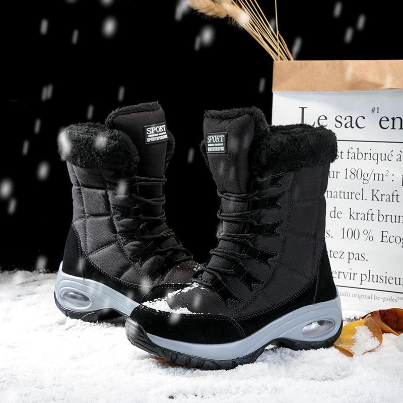Plus Size Plus Fleece Snow Boots