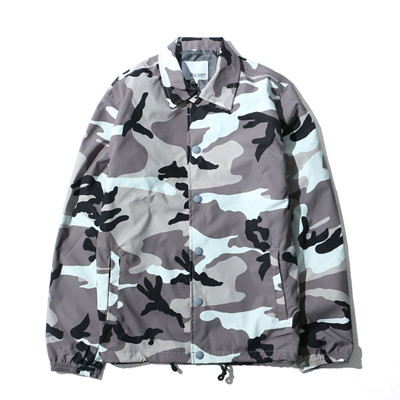 Gray Camouflage Coat