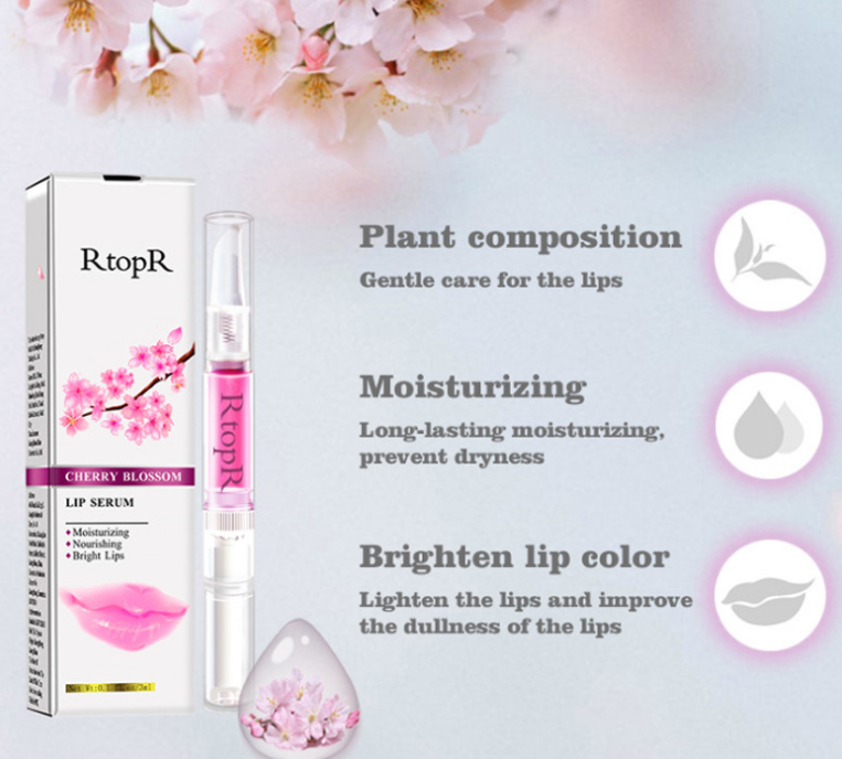 Cherry Blossom Lip Serum Display