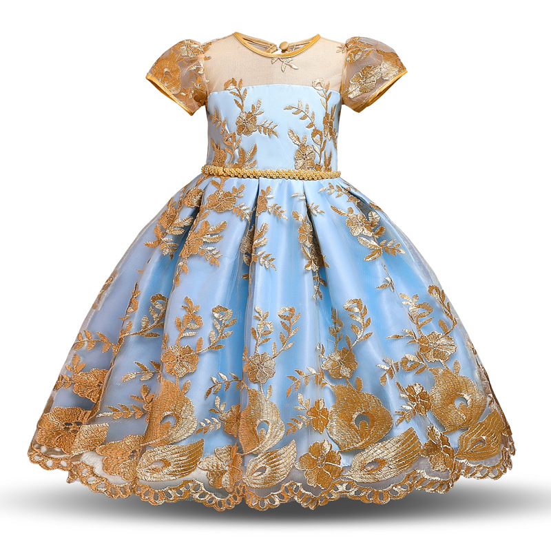Girls Puffy Princess Dress 4