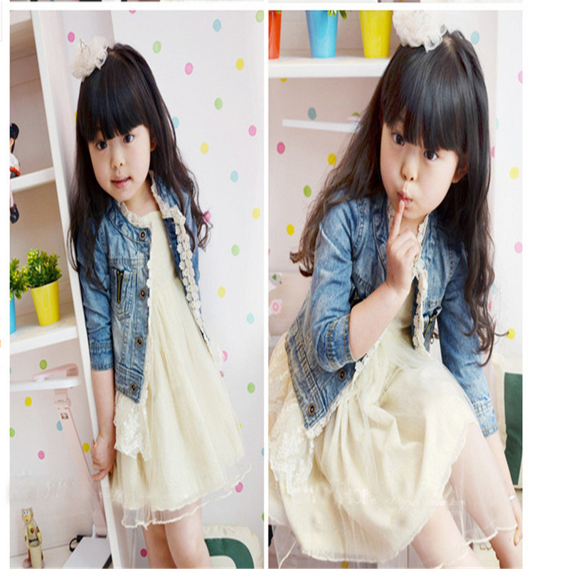 Washed Lace Denim Jacket - Style 5