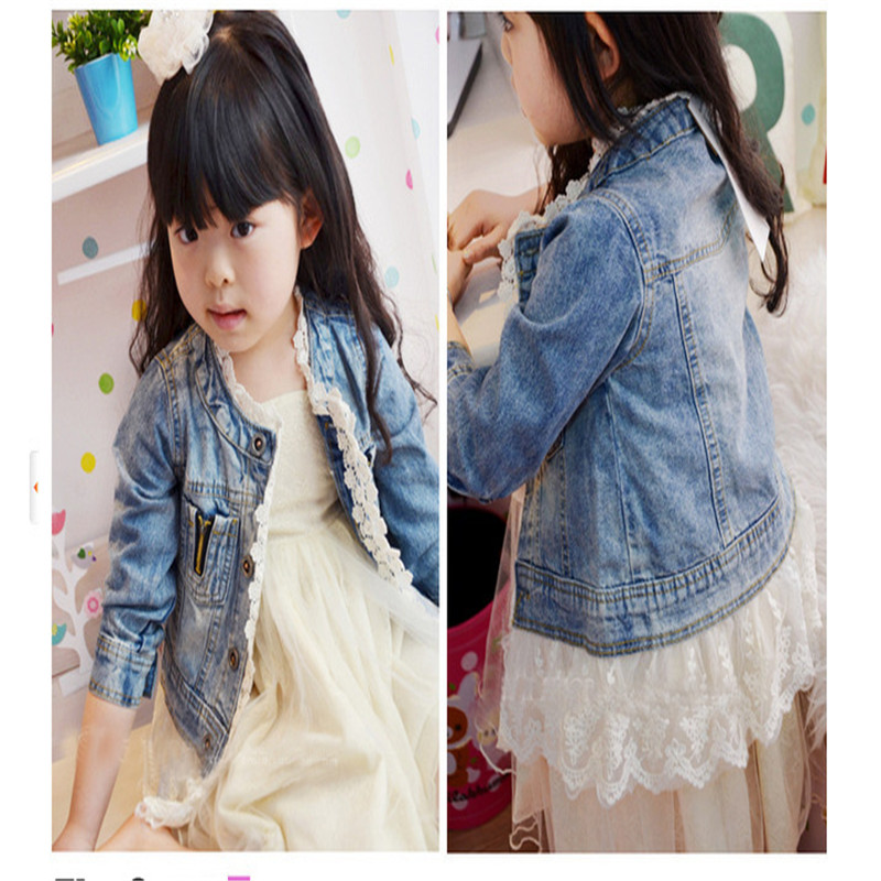 Washed Lace Denim Jacket - Style 2