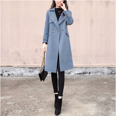Hepburn style woolen coat 2