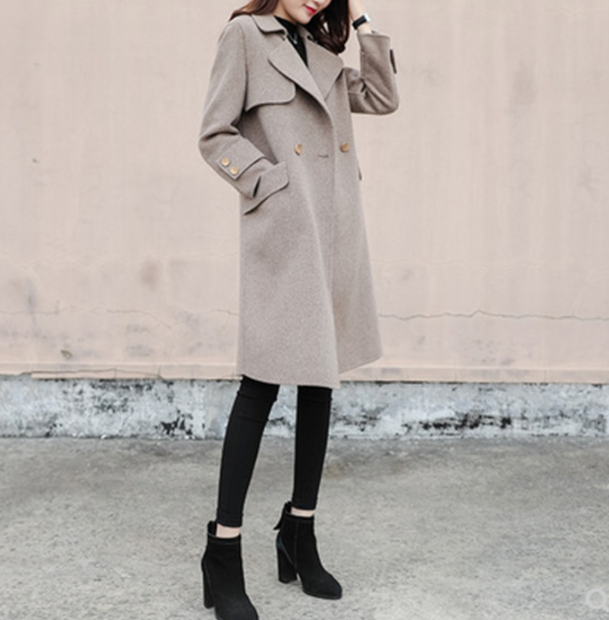 Hepburn style woolen coat 5