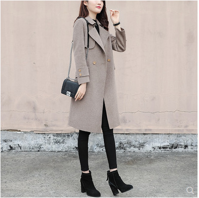 Hepburn style woolen coat 3