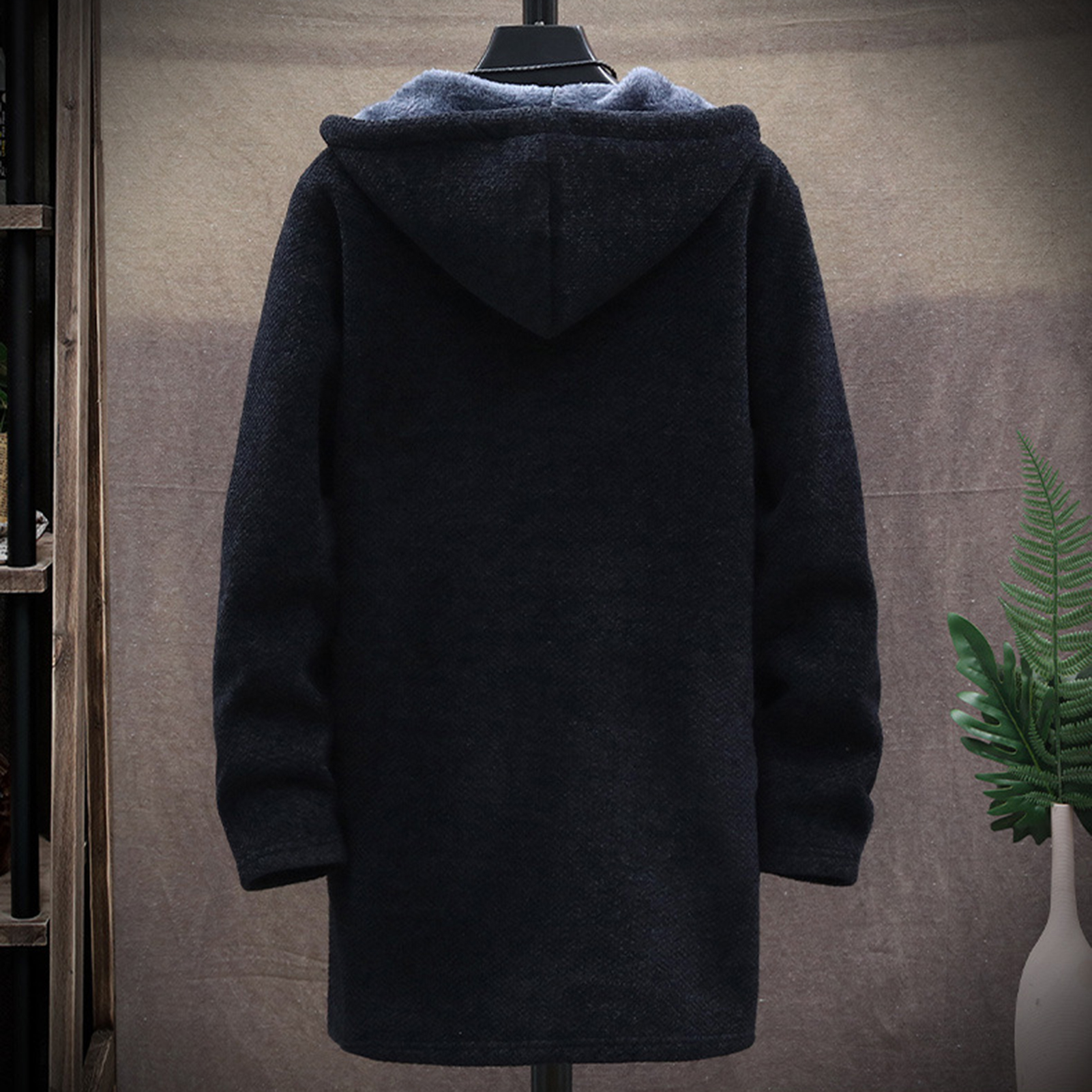Plush Men's Sweater in light gray