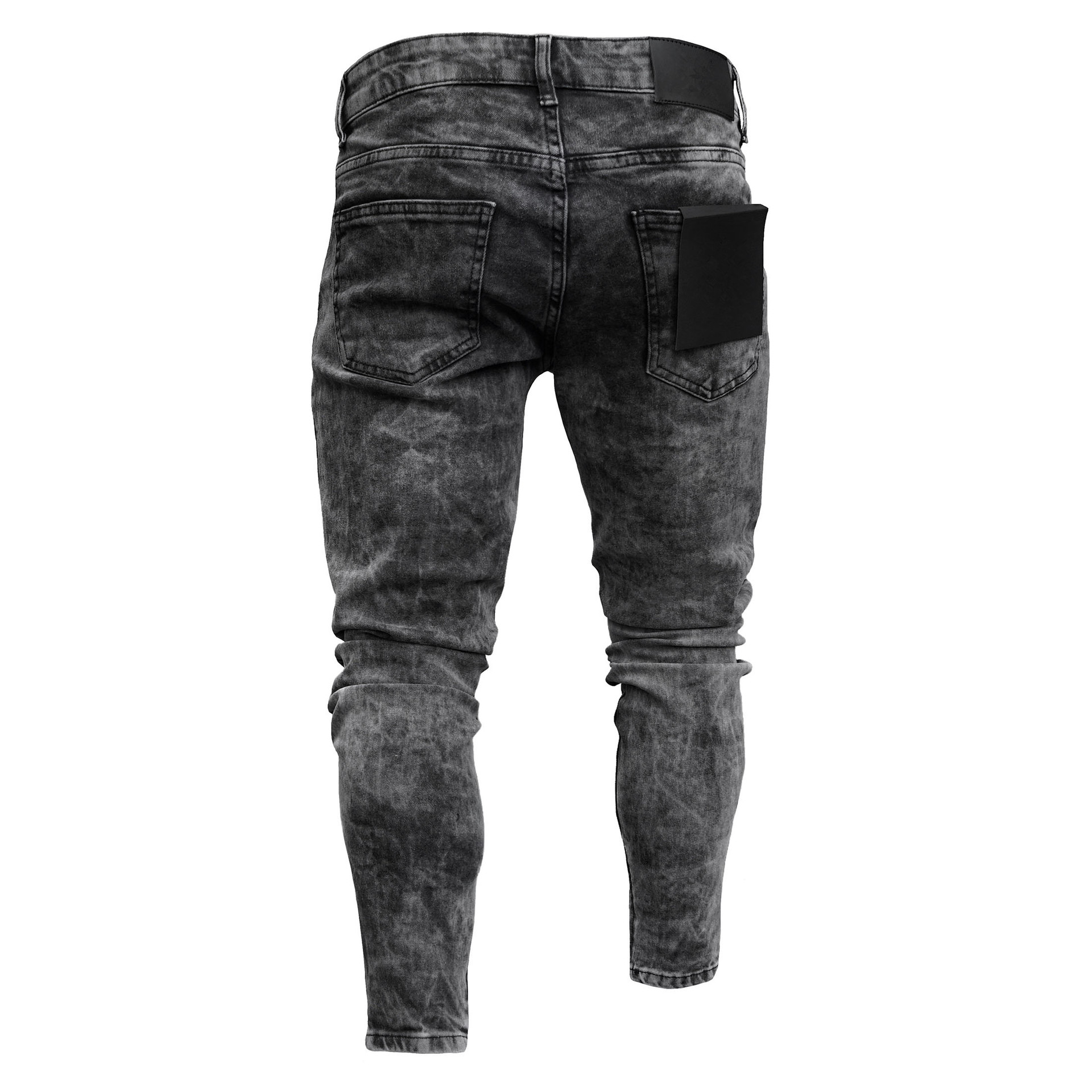 Acid Wash Black Jeans 5