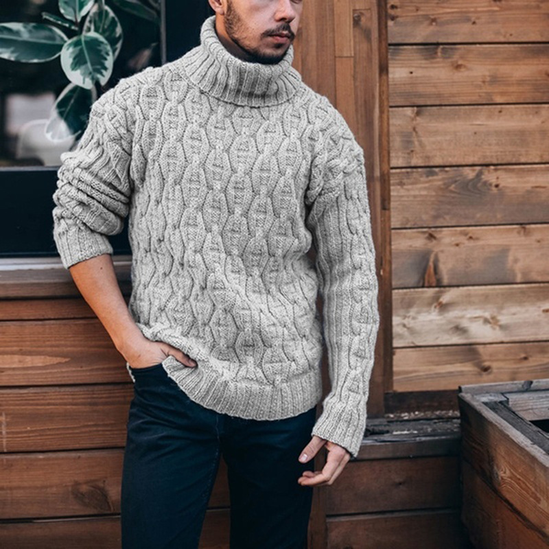 Turtleneck Knitted Sweater Variation 3