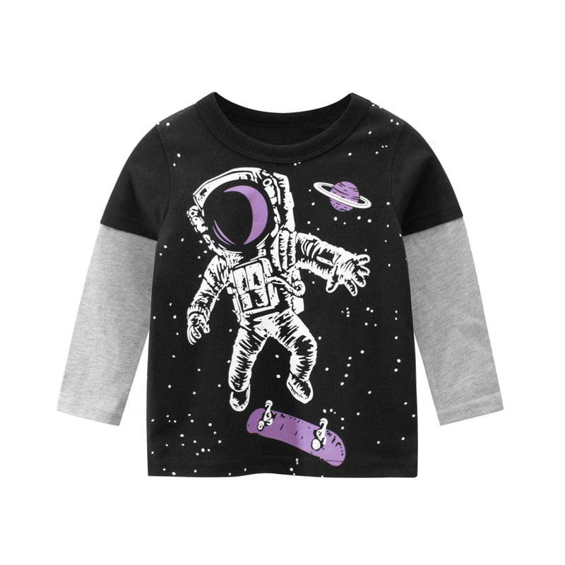 Boys Long Sleeve T-shirt Detail 1