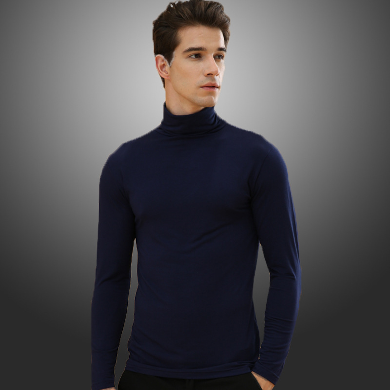 Men's High Neck Lapel Thermal Underwear Image 1