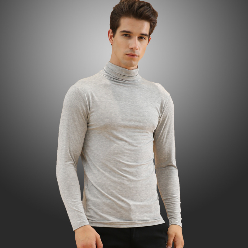 Men's High Neck Lapel Thermal Underwear Image 4