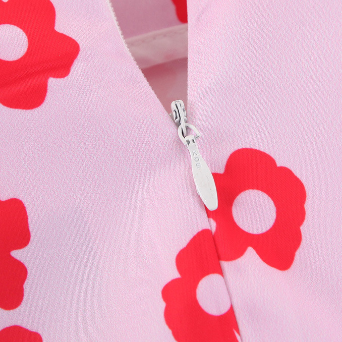 Satin Flowered Skirt Image 4