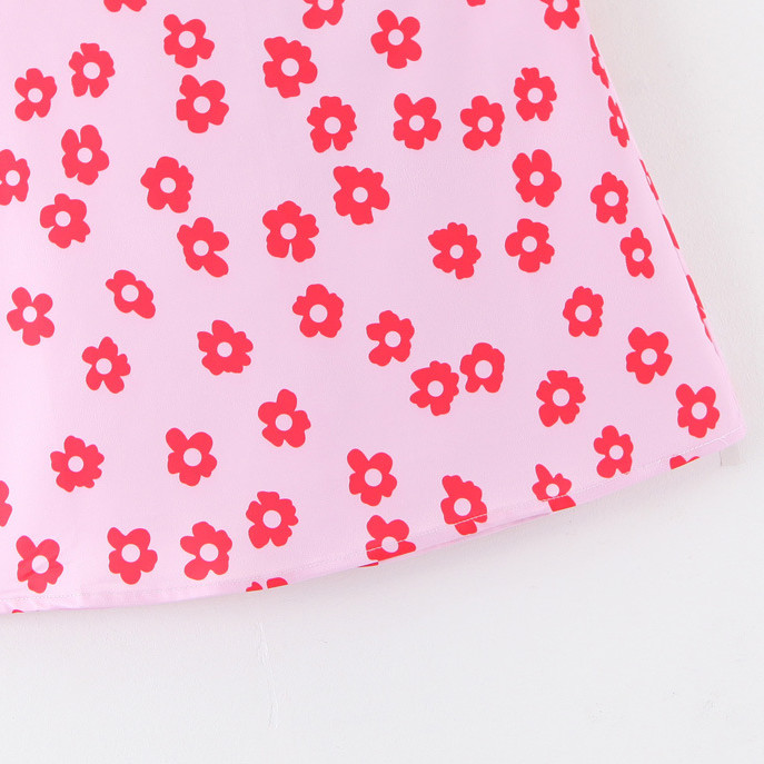Satin Flowered Skirt Image 5