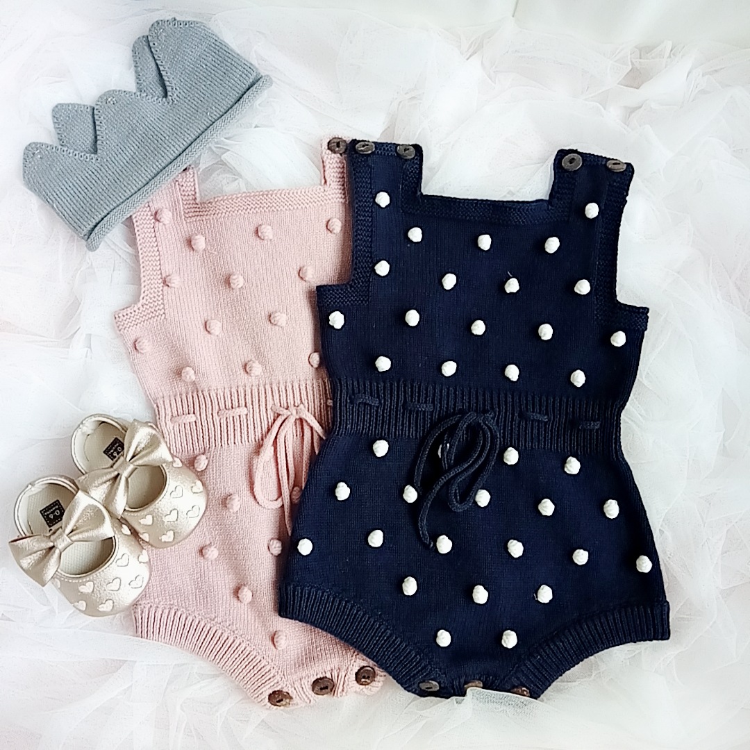 Handmade Wool Ball Baby Sweater - Image 1