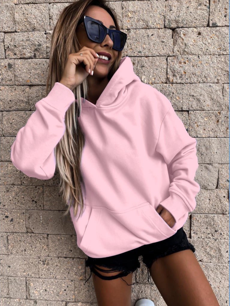 Hoodie in Color Purple