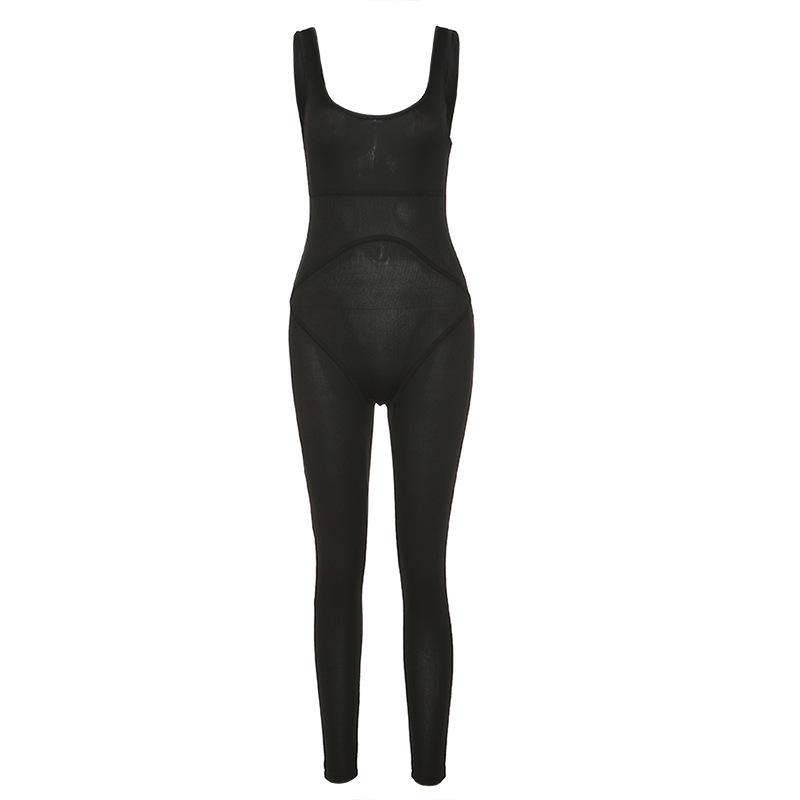 Open-back hip thread jumpsuit - Image 3