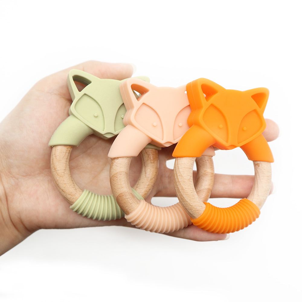 Wooden Fox Teether Features