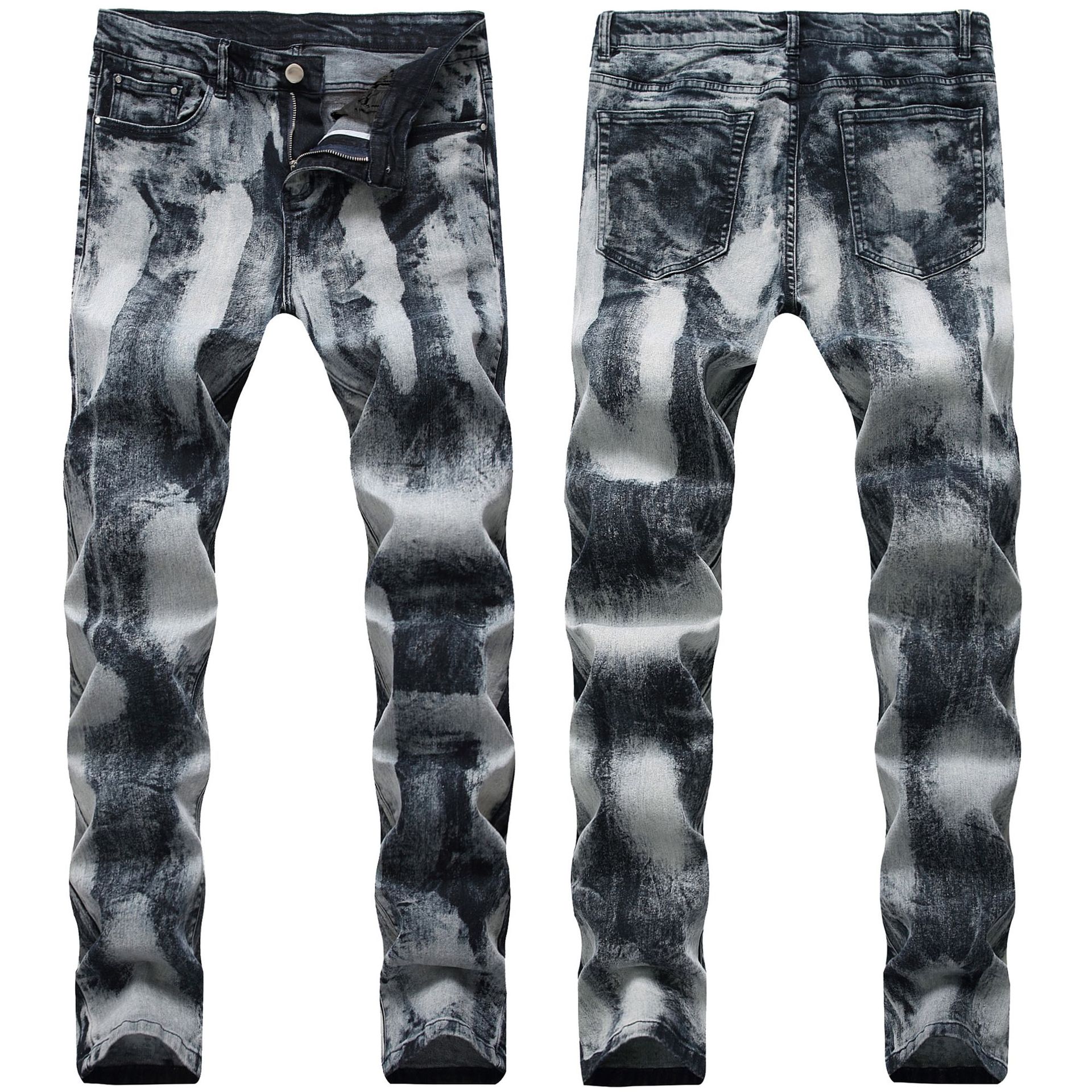Jeans elásticos ajustados para hombre Imagen 4