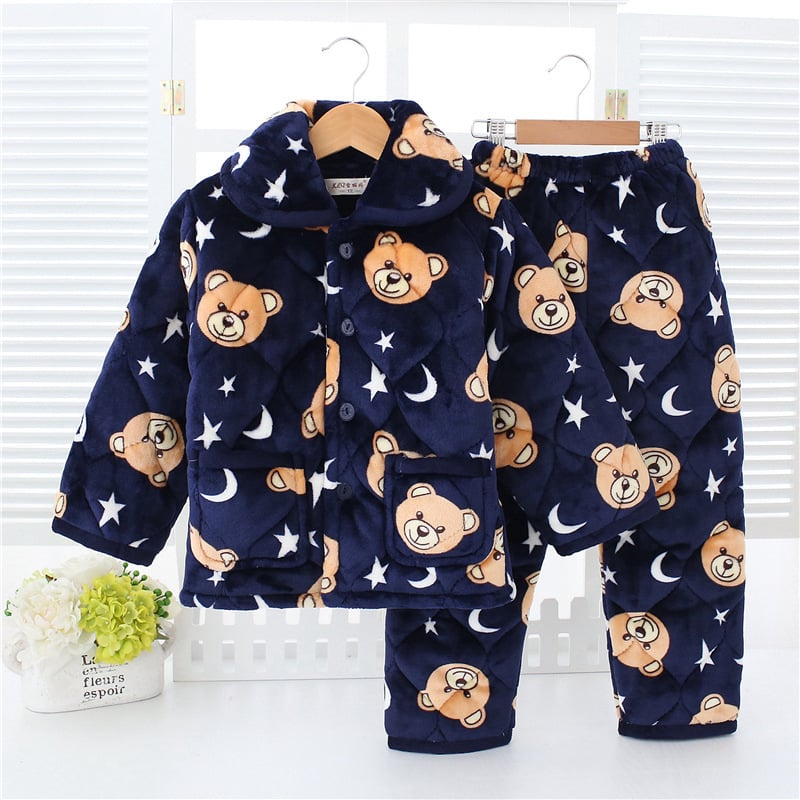 Children's Warm Pajamas Set Image 2