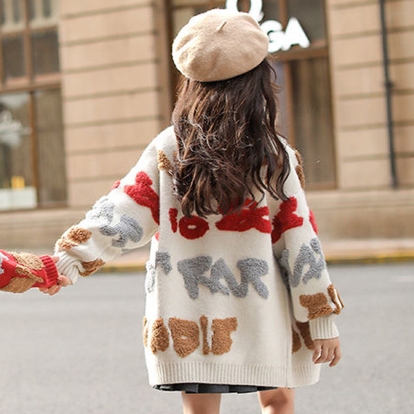 Children's Sweater Coat in Action