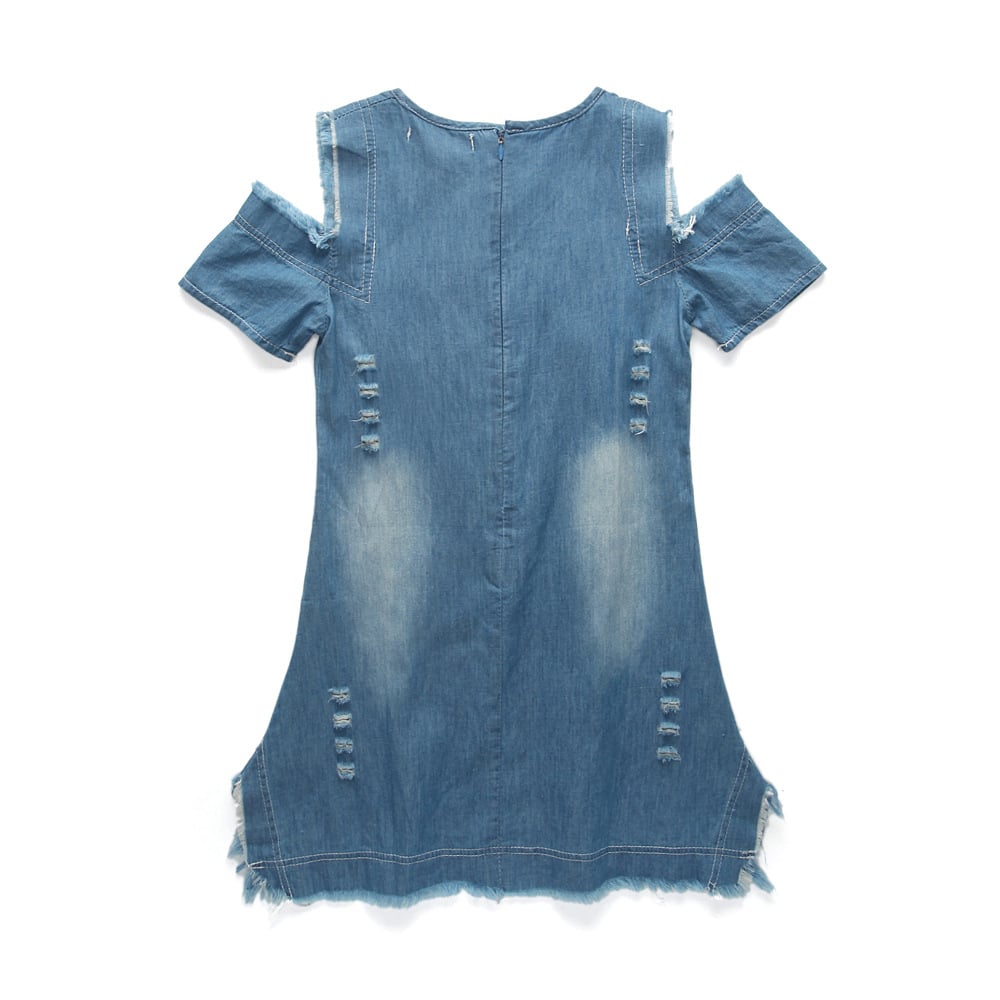 Summer Girls Denim Strapless Dress