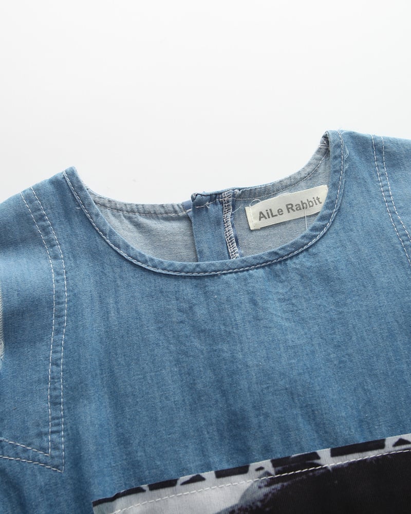 Summer Girls Denim Strapless Dress